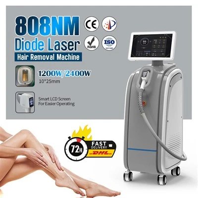 808nm diode laser hårfjerning og hudforyngelse maskin