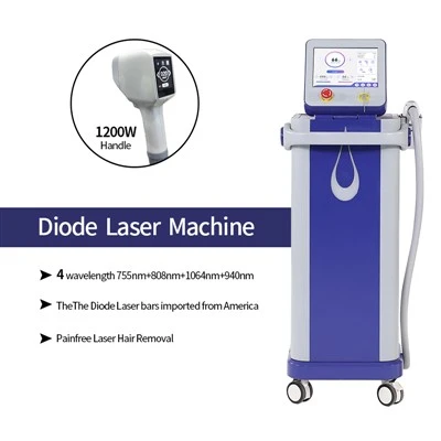 høyeffekts diode laser hårfjerningsmaskin